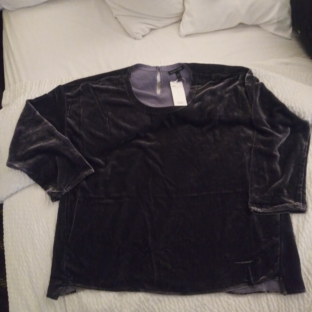 NWT Eileen Fisher Crushed Velvet Top Size XL